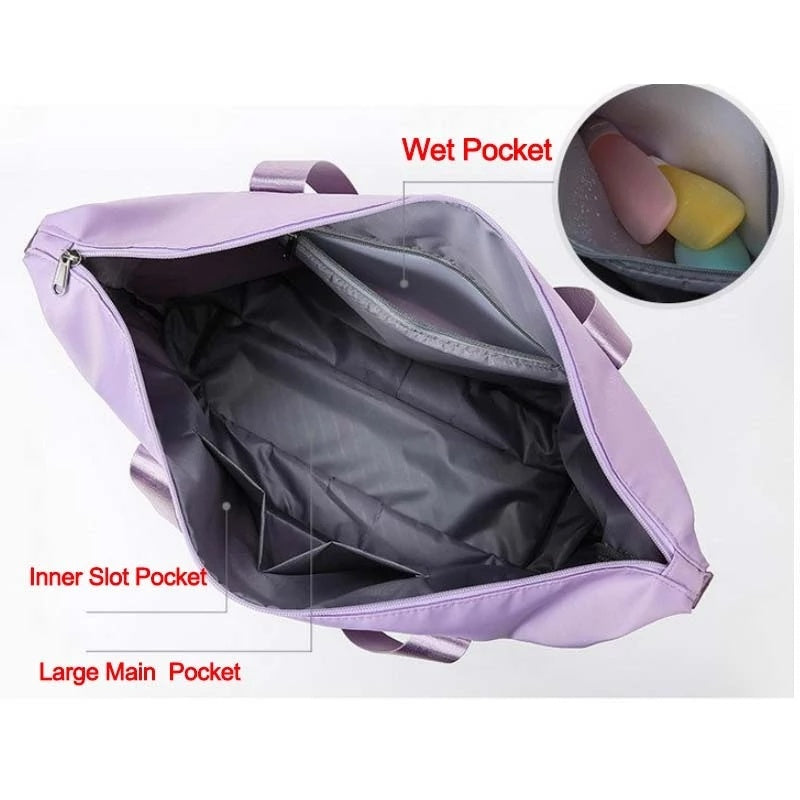 Foldable Storage Travel Bag Waterproof Large Capacity Gym Fitness - DeaLs & MoRe